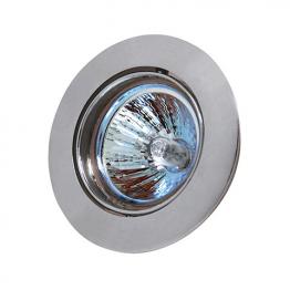 EINBAUSPOT CHROM SCHWENKBAR  MIT MR16 G5.3/G6.35 FASSUNG MENEKSE