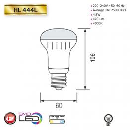 4.8W 4000K E27 LED Lampe LED Reflektor - HL444L