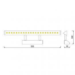 HL6652L 6W CHROM 4200K 30LED 220-240V BILDER&SPIEGEL LAMPE