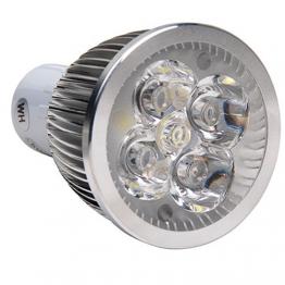 EINBAUSPOT CHROM SCHWENKBAR MIT 5W High Power LED GU10 HL750 kaltweiss