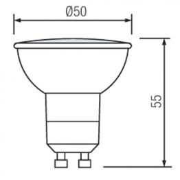 EINBAUSTRAHLER WEISS SCHWENKBAR MIT 4 Watt LED Leuchtmittel Naturweiss GU10 ORKIDE