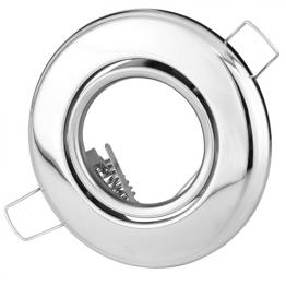 EINBAUSTRAHLER CHROM SCHWENKBAR MIT 8 Watt LED Leuchtmittel Naturweiss GU10 ORKIDE