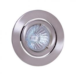 EINBAUSPOT MATT-CHROM SCHWENKBAR MIT GU5.3(MR16)  GU10 FASSUNG HL753