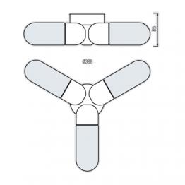 HL883 Designer Feuchtraum Spiegellampe Badlampe Wandeuchte IP44