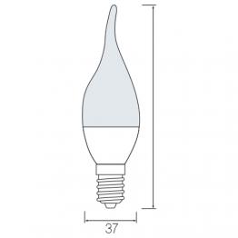 KERZEN LEUCHTMITTEL MIT KHLER LAMPE LED 3,5W E14 BIRNE GLHBIRNE KALTWEISS WARMWEI  HL4370