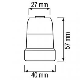 5 Stck HL593 - E27 Fassung Lampenfassung Leuchtmittelhalterung