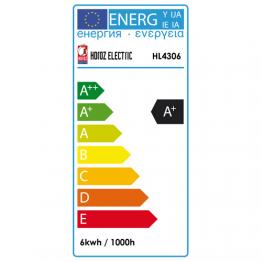 10x HL4306L LED Lampe Birnen Leuchtmittel E27, 6W, warmweiss