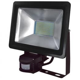 100W Schwarz 6400K LED Projektor Fluter Strahler m. Bewegungsmelder - PUMA/S-100