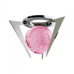 Opal Kugel Einbauspot Einbaustrahler Glas Kugel Spot Pink HL769