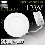 12W Ultraslim LED Panel Einbaustrahler Deckenleuchte Rund Lampe weiss Kaltwei HL977L