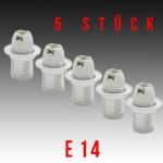5er Pack HL587 - E14 Fassung Lampenfassung Leuchtmittelhalterung