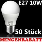 50 Stck LED Leuchtmittel Glhbirne E27, 10W, Warmweiss od Kaltweiss HL4310L